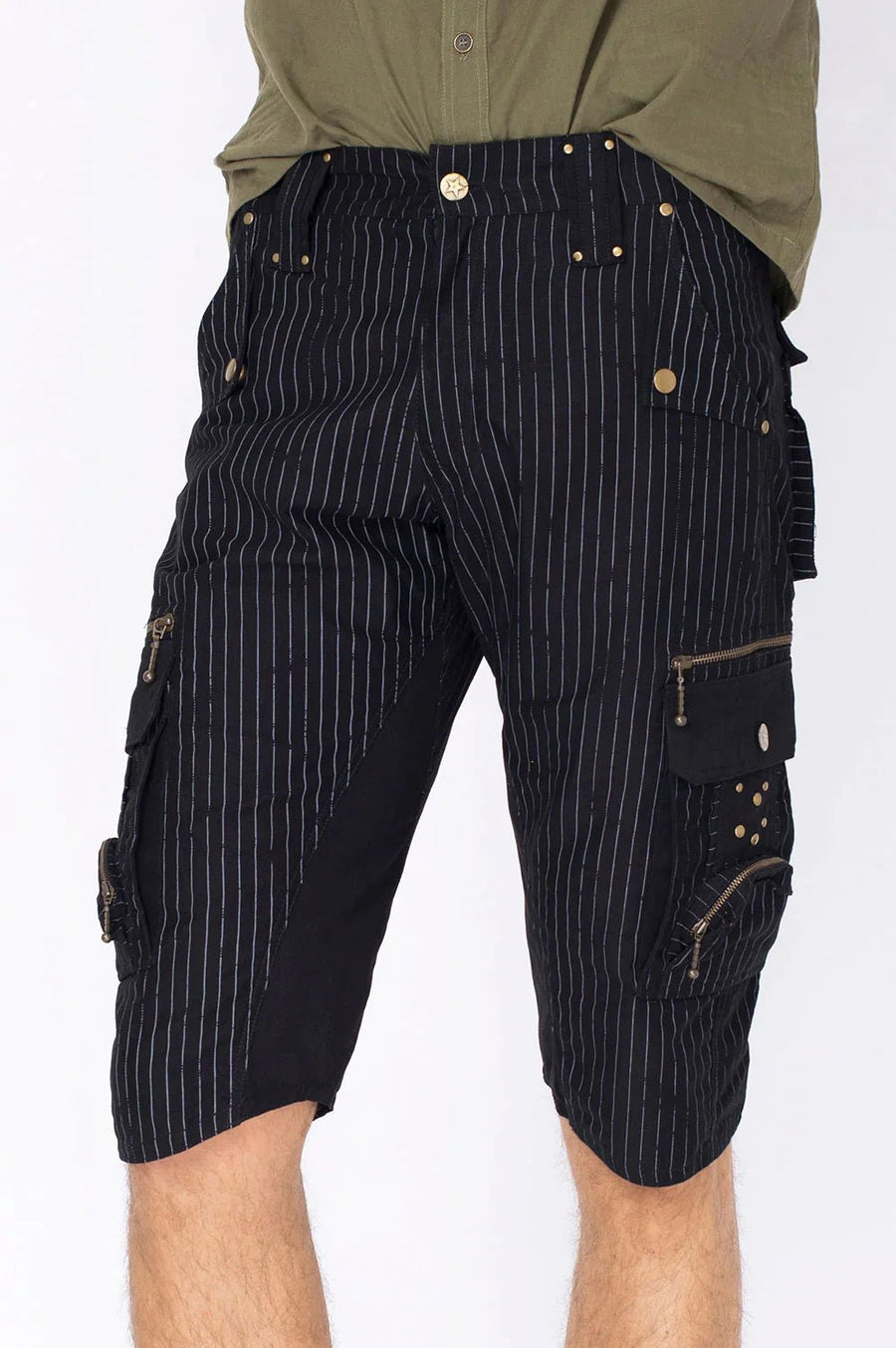 STRIPY MOON SHORTS - Trancentral Shop