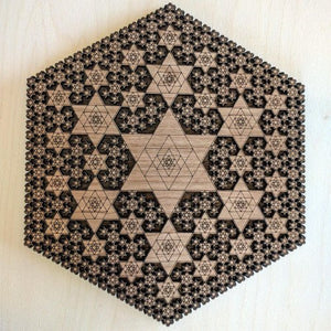 Tetrahedron Fractal Two Layer Wall Art - Trancentral Shop