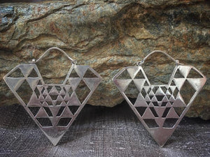 Tribal Triangle Festival Earrings - Trancentral Shop