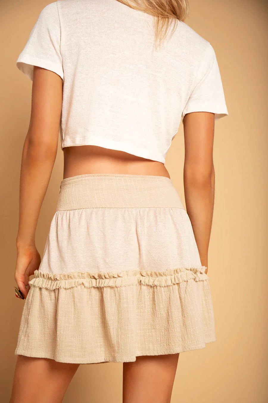 TRY SKIRT BEIGE - Trancentral Shop