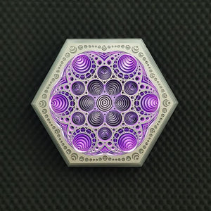 Vibration Wall Art Sacred Geometry Led Lamp - Trancentral Shop