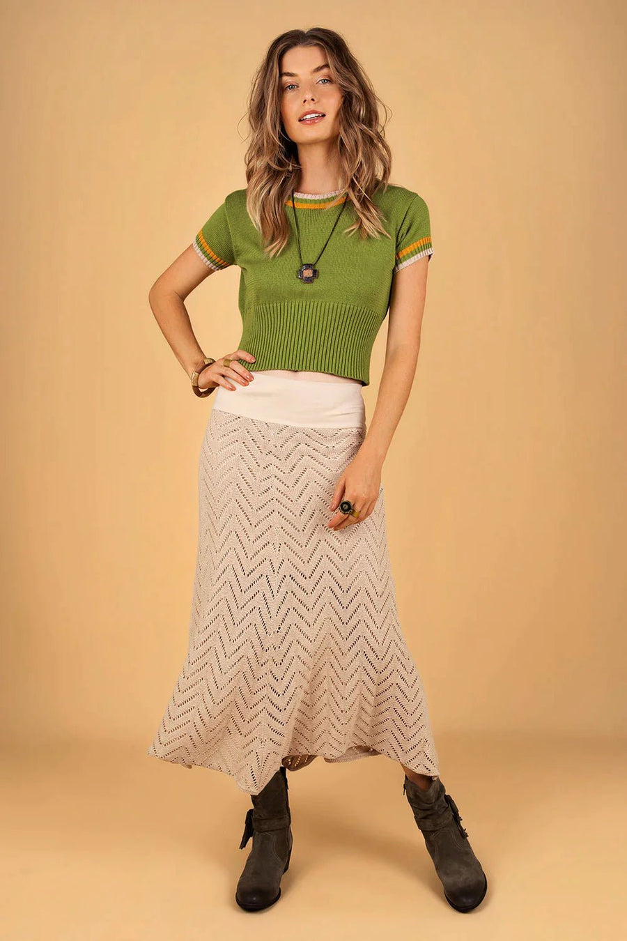 VINTAGE TOP GREEN - Trancentral Shop