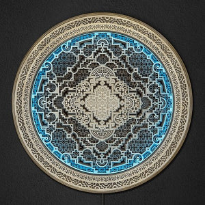 Wall Art Sacred Geometry Led Lamp “Entheogen 2.0” with Remote Control - Trancentral Shop