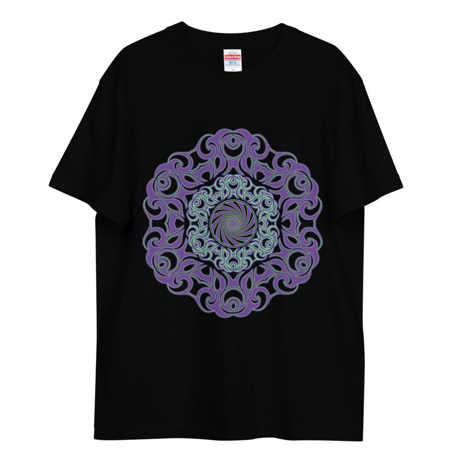 Wheel of life spiral Cotton T-shirt - Trancentral Shop