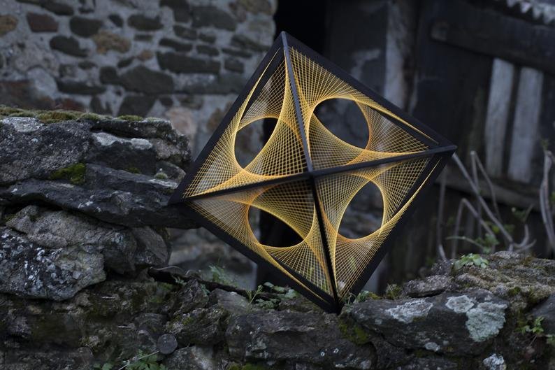 XL Octahedron with string art - Flower of Life - Trancentral Shop