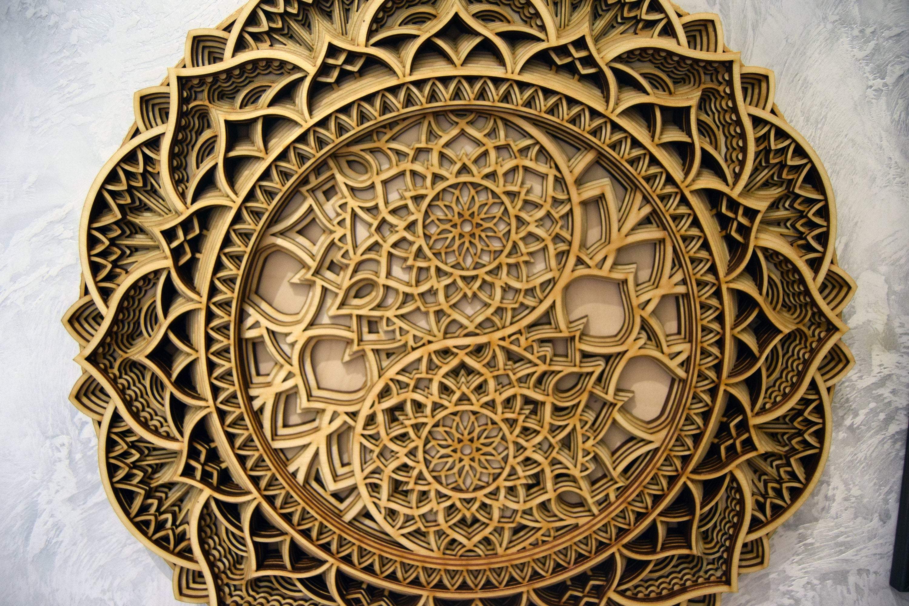 Yin Yang Wooden Mandala Wall Art – Trancentral Shop