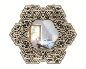 Zeon Wall Art Sacred Geometry Mandala Mirror - Trancentral Shop