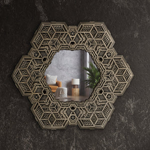 Zeon Wall Art Sacred Geometry Mandala Mirror - Trancentral Shop
